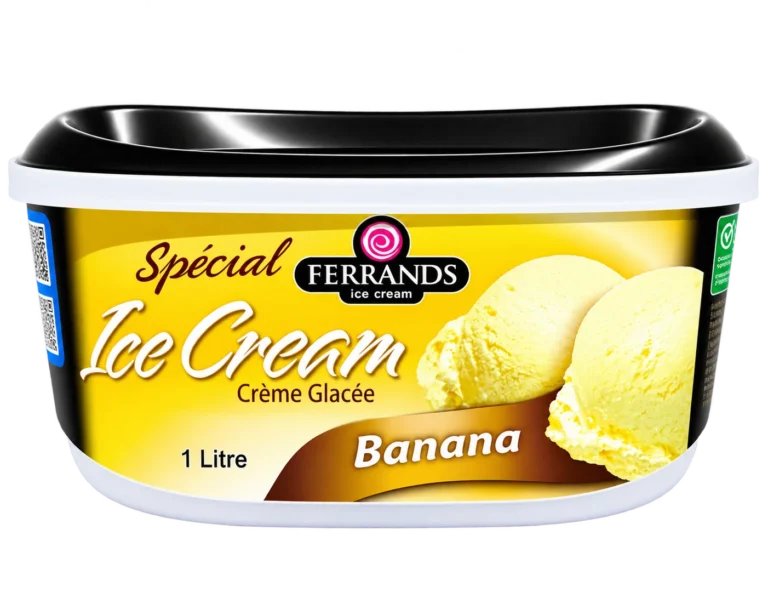 Ferrands Banana ice cream, 1L tub