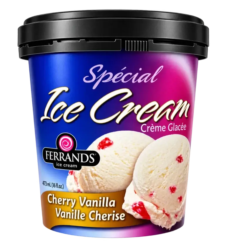 Ferrands Cherry Vanilla ice cream, 16oz tub
