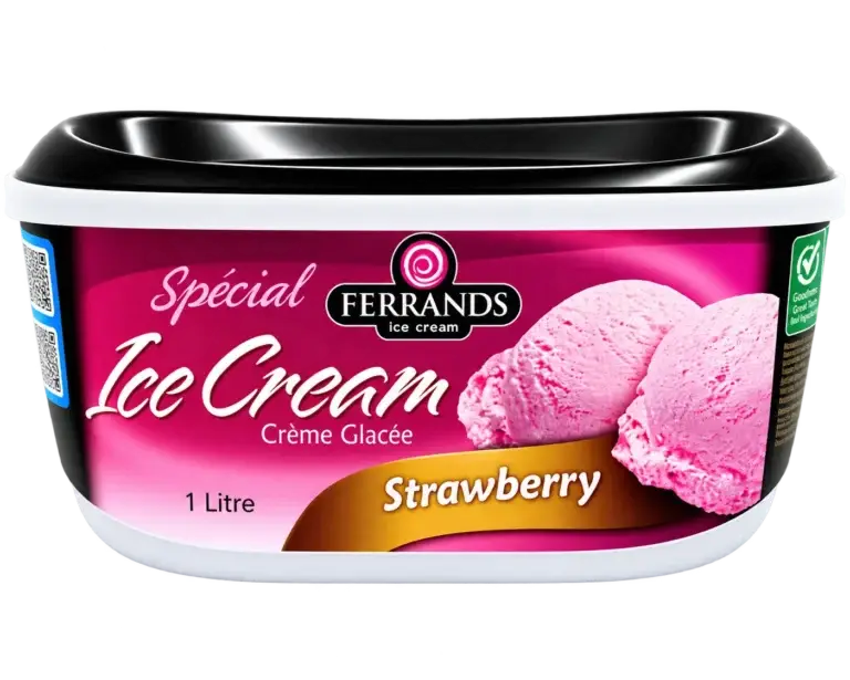 Ferrands Strawberry ice cream, 1L tub