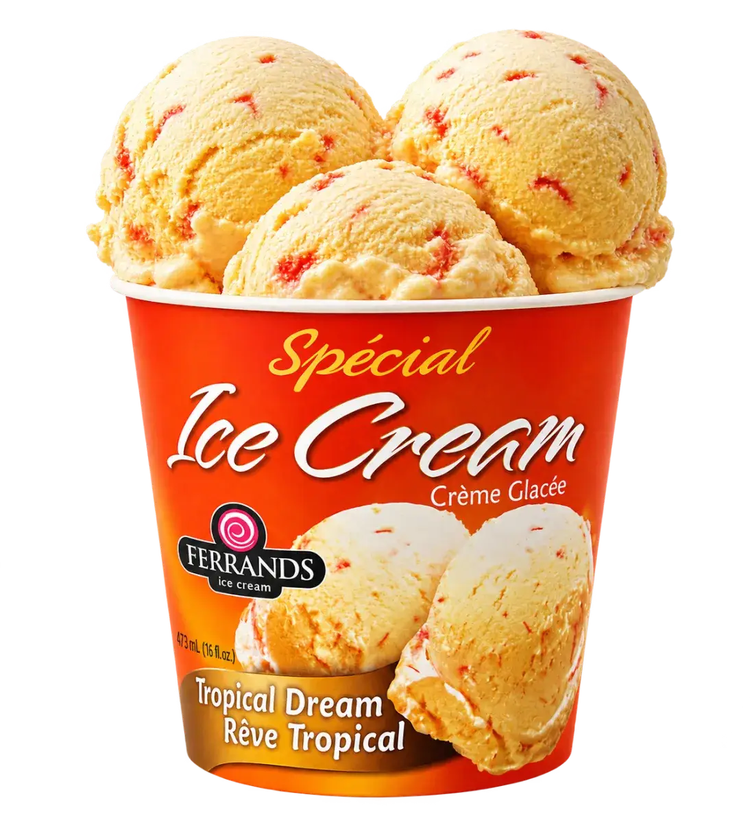 Tropical Dream 16oz tub with scoops on top