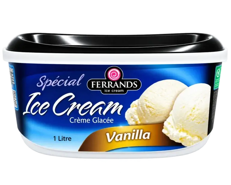 Ferrands Vanilla ice cream, 1L tub